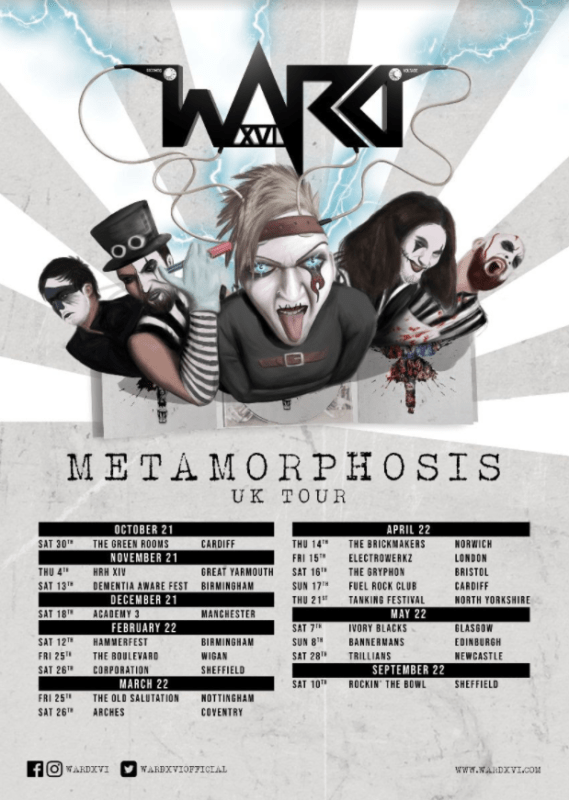 Ward XVI Metamorphosis UK Tour