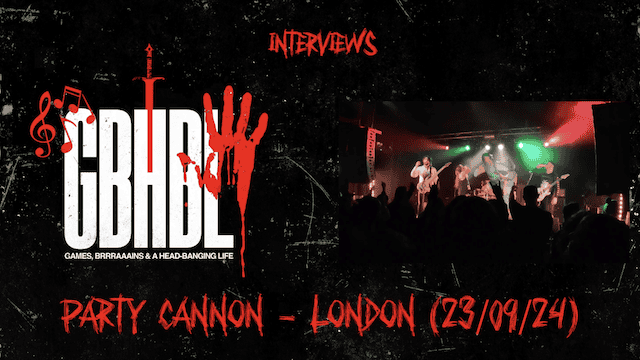 Interview: Party Cannon from The Garage, London (23/09/24) (Video/Audio)