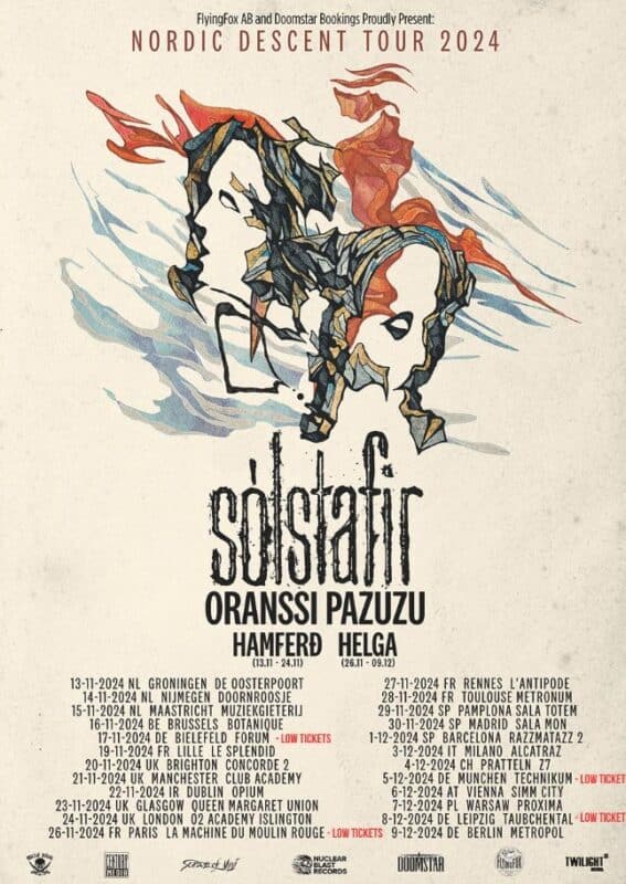 Solstafir live tour poster 2024